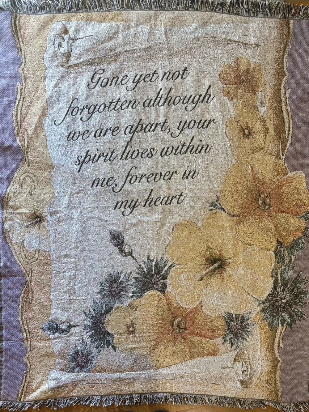 Caring Keepsakes Tapestries Gone Yet Not Forgotten Sympathy Throw Blanket